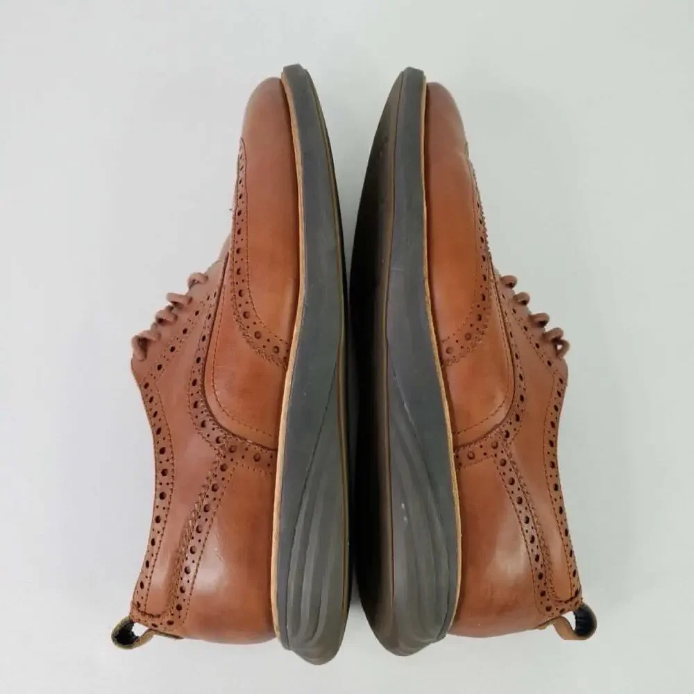 Cole Haan Grand Evolution Shortwing Men's Oxford Shoes Size 10.5 British Tan